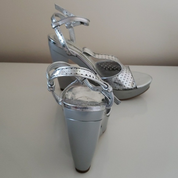 Via spiga v-dinny accaio metalic wedges - Picture 3 of 4